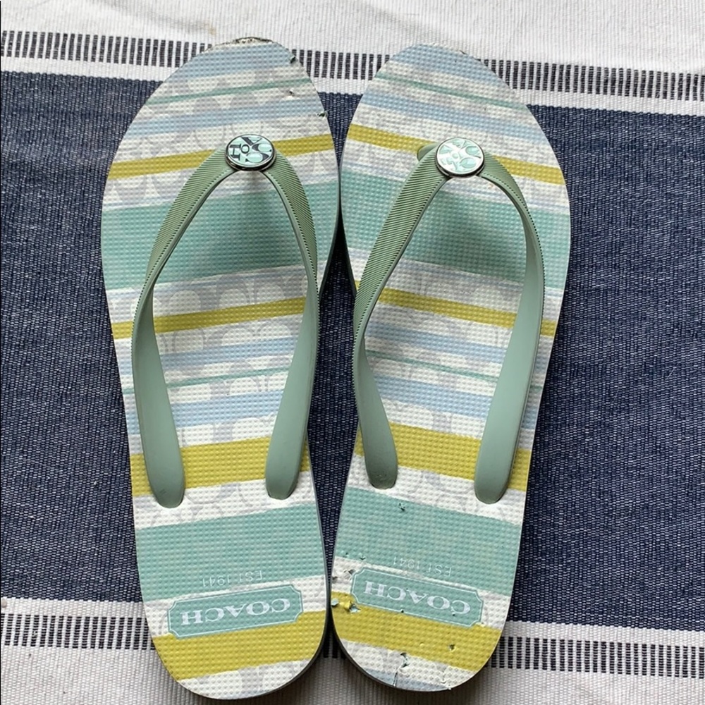 Coach flip flops